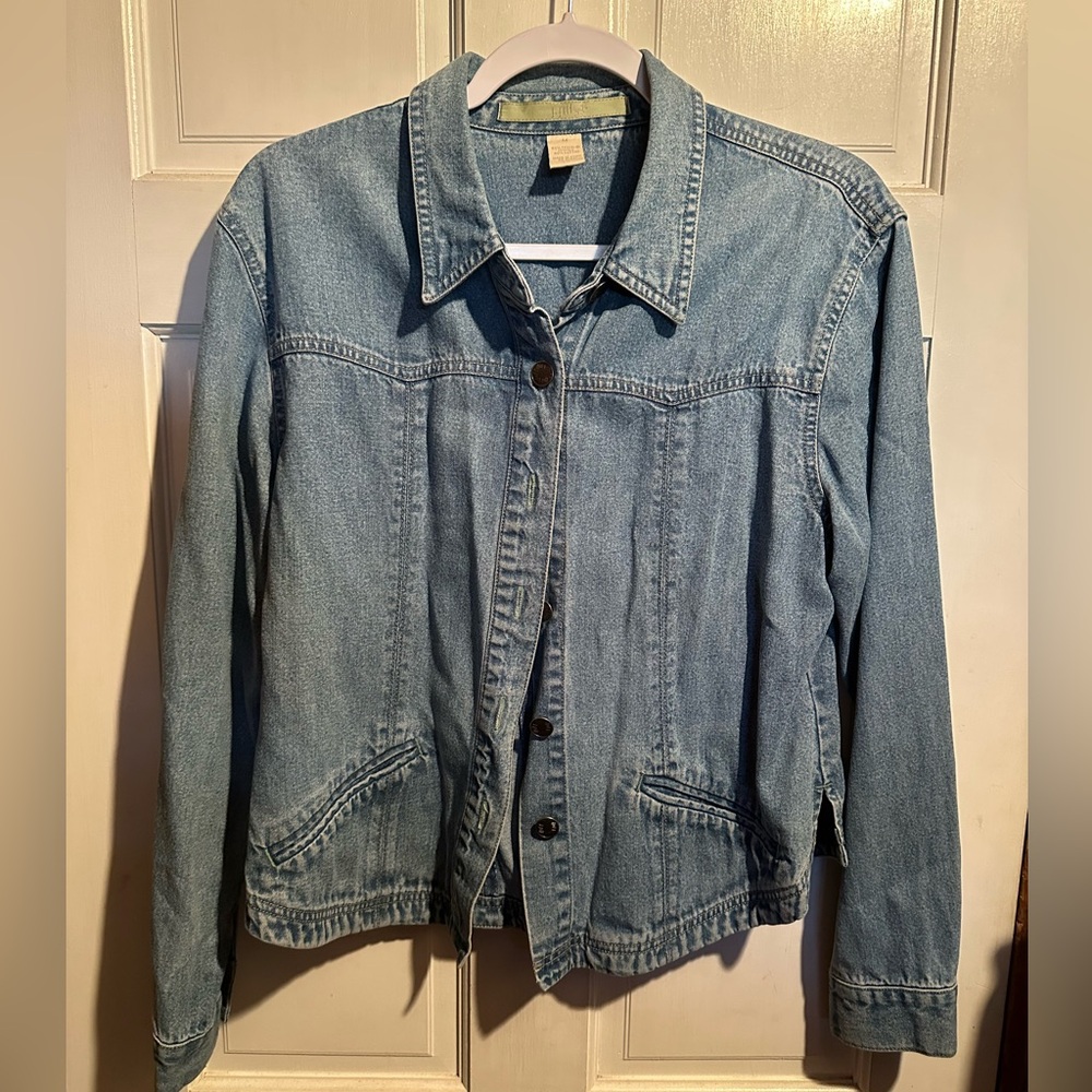J. Jill Stretch Denim Jacket